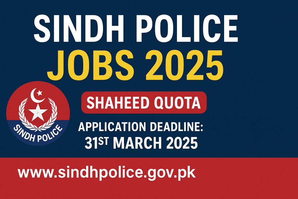 Sindh Police Jobs 2025